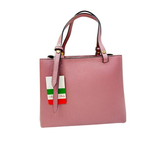 Femme Sac à Main Italy Pour Femme - En Cuir - Rose Calire